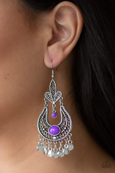 Fiesta Flair - Purple - Chic Jewelry by Lizzette