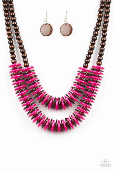 Dominican Disco - Pink - Chic Jewelry by Lizzette