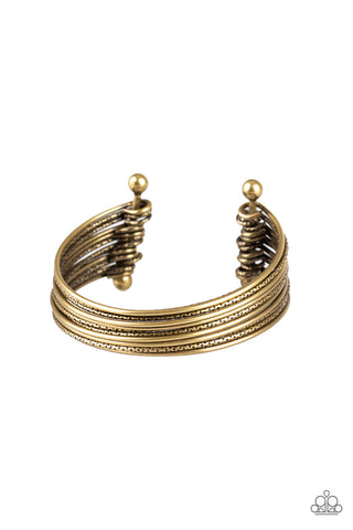 Endlessly Empress - Brass - Chic Jewelry by Lizzette