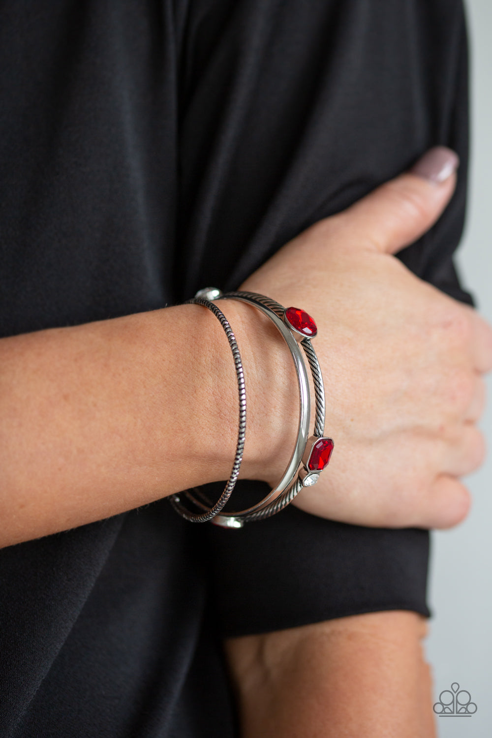 City Slicker Sleek - Red - Chic Jewelry by Lizzette