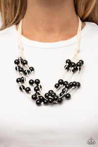 Yacht Catch necklace- Black