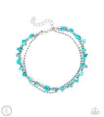 Beach Expedition - Blue Anklet