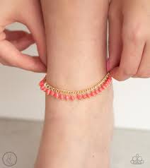 Mermaid Mix - Orange Anklet