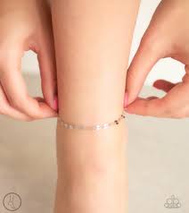 Beach Shimmer  Anklet - Silver